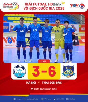 Thai Son Bac edge past Hà Nội in thrilling clash, make impressive start to the 2026 HDBank National Futsal Championship
